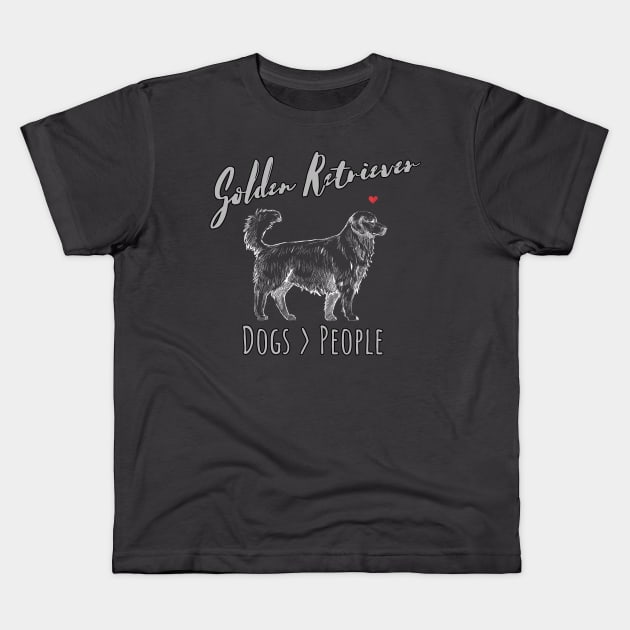 Golden Retriever - Dogs > People Kids T-Shirt by JKA